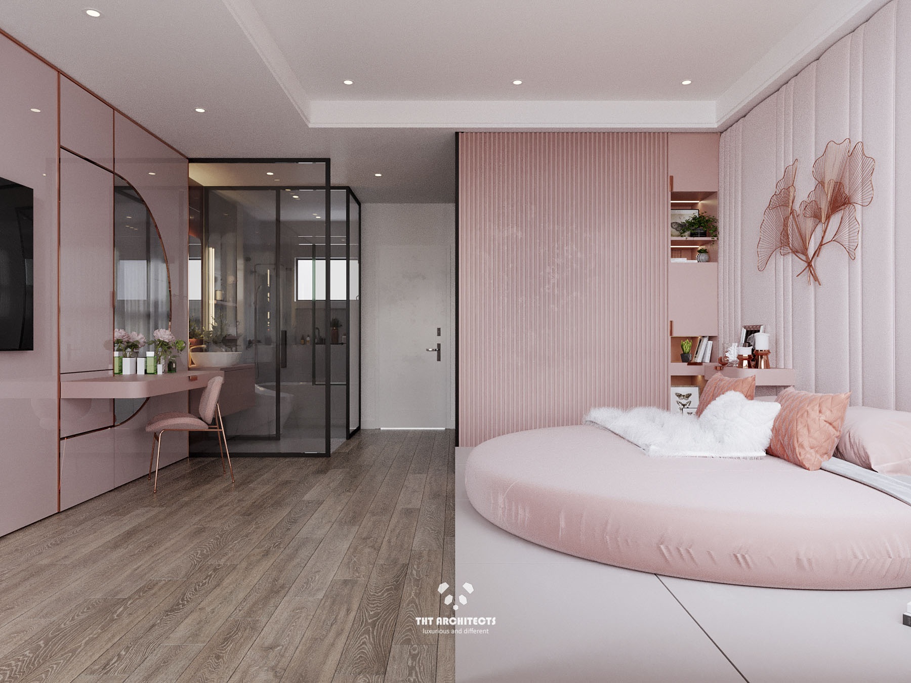 tht architects - Nhà chị Châu Đà Lạt - phòng ngủ master 02